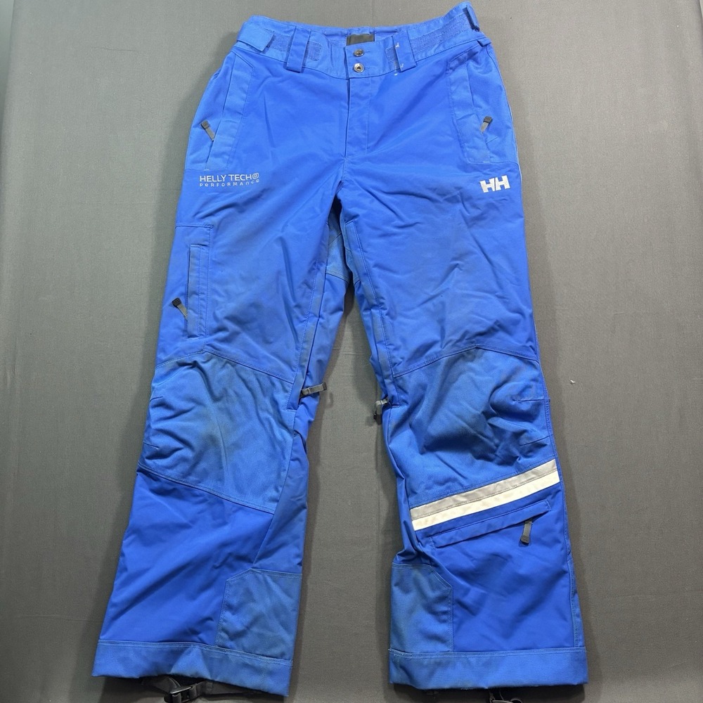 Helly Hansen Snow Pants Men's Medium Black Tech Waterproof Ski Snowboard Outdoor